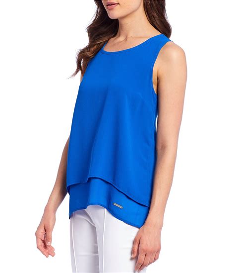 michael kors knitted sleeveless top|Michael Kors sleeveless blouses.